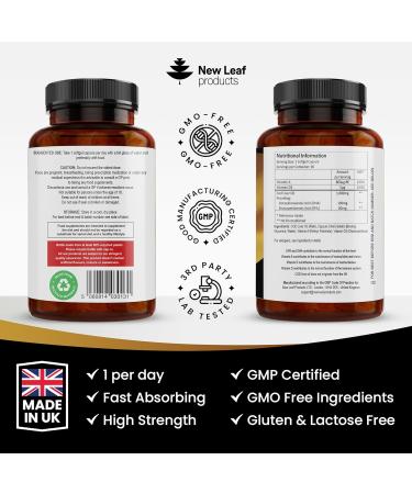 High Strength Cod Liver Oil Capsules 1000mg - 90 Softgels with Omega 3 EPA DHA, Vitamins A & D - UK Made by New Leaf - Buy Online on GoSupps.com