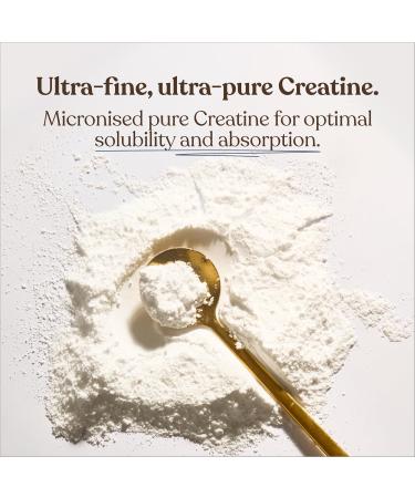 Creatine Monohydrate Powder | 100% Pure Micronised Creatine Monohydrate | Easily Dissolves | Unflavoured | Vegan | Lab-Tested | 60 Servings | Free Soul - Buy Online on GoSupps.com