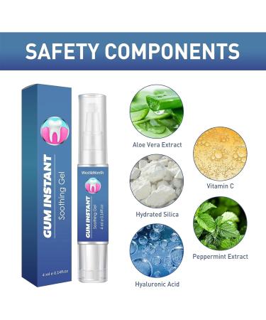 Gum Instant Treatment Gel Gum Instant Soothing Gel Perispot Gum Gel for Teeth Whitening Essence Pen - Buy Online on GoSupps.com