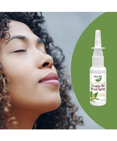 NaturePro - All-Natural Nasal Moisturizer Spray with 100% Pharmaceutical Grade Sesame Oil 0.75fl. to Soothe & Moisturize Dry Nose Nasal Lubricant & Decongestant for Dry Nose Relief - Buy Online on GoSupps.com