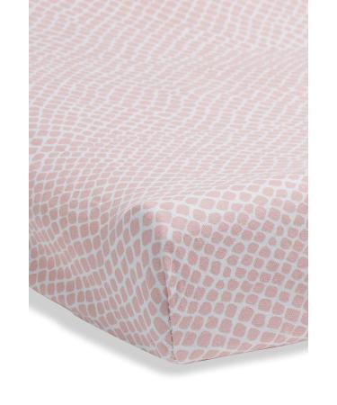 Jollein Changing Mat Jersey 50x70cm - Snake Pale Pink | Soft & Stylish Baby Mat - Buy Online on GoSupps.com