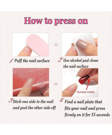 Press On Nails Acrylic Medium Silver Heart Press On Nails Kits Decorations Nail Design Chrome Glue-on Nails Reusable Ready to wear Fake Nails for Women (Silver french tip) - Buy Online on GoSupps.com
