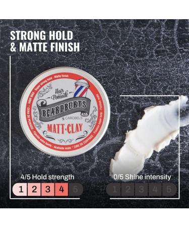 Hair Styling Matte Clay for Men - Medium Hold Long Lasting Matte Finish | Barber Grade 3.5 Fl Oz - Buy Online on GoSupps.com
