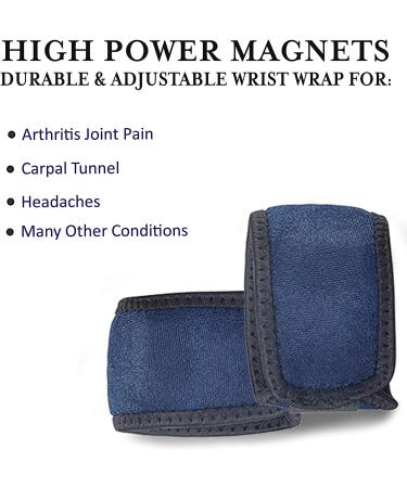 Magnetic Therapy Adjustable Wrist Wrap | Pain Relief Bracelet | MAGNETJEWELRYSTORE - Buy Online on GoSupps.com