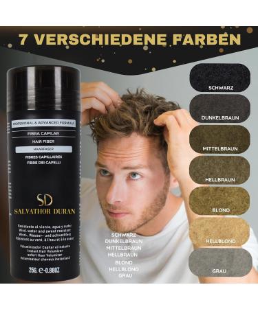 Buy Salvathor Duran Scatter Hair - Dark Brown 25g Hair Fiber Set for Instant Volume | Bulk Hair Compression & Applicator Comb - Buy Online on GoSupps.com