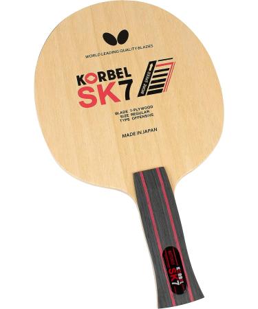 Professional Butterfly Korbel SK7 Table Tennis Blade - Made in Japan - 7-Ply All-Wood - AN, FL, ST Handle Styles - Buy Online on GoSupps.com