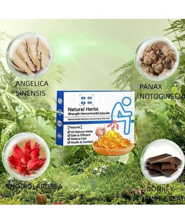 Herbal Hemorrhoid Relief Capsules - Natural Treatment Suppository (1 pc) - Buy Online on GoSupps.com