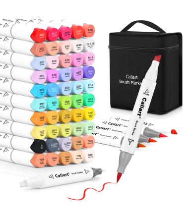 Caliart Gel Pens, 40% More Ink Colored Gel Markers Fine Point Pens for Kids  Adult Halloween Coloring Books, Drawing, Doodling, Crafting, Journaling