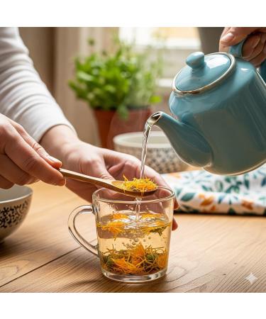 The Herbera Dried marigold in petals for herbal tea and skin care digestive support relaxing effect and antioxidant effect selected dried petals - Buy Online on GoSupps.com