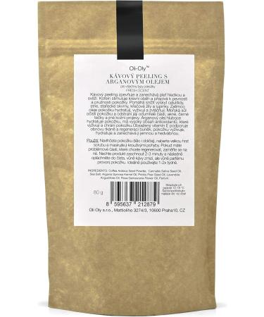 Oli-Oly Argan Oil Exfoliating Scrub for Face and Body with Fresh Scent | Natural Ingredients - For All Skin Types - Moroccan Argan - 80g - Buy Online on GoSupps.com