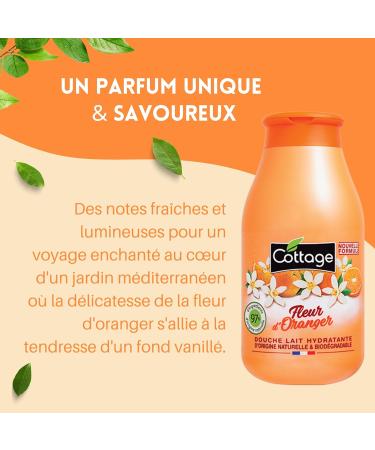 GROUP PANTHER Cottage Shower gel with moisturizing milk orange blossom 97 ingredients of natural origin 250 ml made in France - Buy Online on GoSupps.com