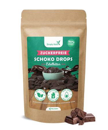 Simply Keto Lower Carb* chocolate drops sugar -free (750g) - Edelbitter chocolate drops to snack or bake - vegan & sweetened with erythritus instead of sugar - ideal for low -carb & ketogenic diet noble bitter 750 g (1 Pack) - Buy Online on GoSupps.com