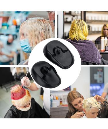 Jeanny Hair Dye Ear Shield Cover - Earmuffs Heat Protection Ear Covers - Waterproof Hair Perm Shield Hair Dye Earmuffs Ear Protectors Silicone Reusable Hair Styling Tools Black - Buy Online on GoSupps.com