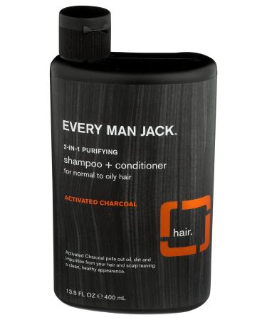 Every Man Jack, Shampoo Conditioner 2-in-1 Activated Charcoal, 13.5 Fl Oz
