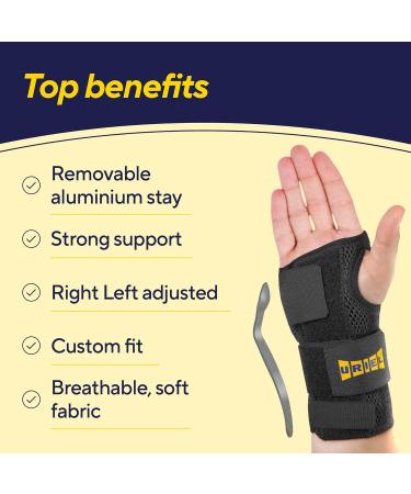URIEL Adjustable Wrist Brace for Carpal Tunnel Relief | Night Support & Tendonitis Wrist Guard - International Shipping Available - Buy Online on GoSupps.com