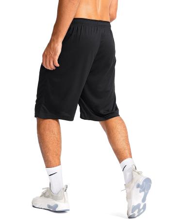 G Gradual Men's Basketball Shorts | Lightweight Quick Dry 11 Long | Zipper Pockets | Athletic Gym Shorts for Men - Black (Medium) - Buy Online on GoSupps.com