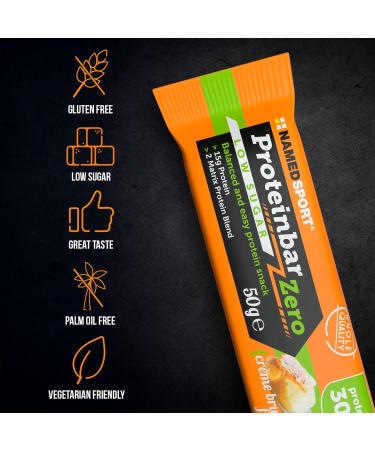 Buy Namedsport Proteinbar Zero - Gluten-Free 35% Protein Snack | Italian Protein Bar 12-Pack - Buy Online on GoSupps.com