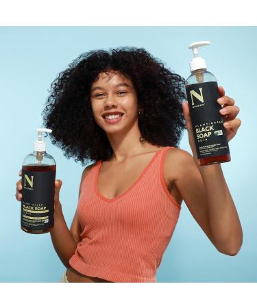 Dr. Natural Multi-Purpose Black Liquid Soap - Natural West African Body Wash - Gentle Hand Soap and Body Soap - Deep Moisturizer Fights Acne - 16 oz - Buy Online on GoSupps.com