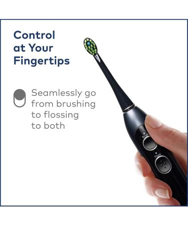Waterpik Sonic-Fusion Flossing Toothbrush - Black | Best International Shipping & Oral Care Solution - Buy Online on GoSupps.com