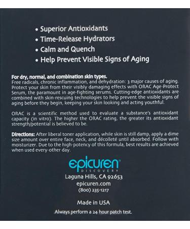 Buy Epicuren Discovery Orac Age-Protect Serum 1 oz - Anti-Aging Skincare for Global Shipping - Buy Online on GoSupps.com