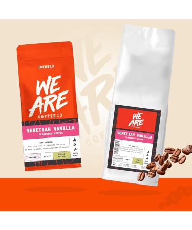 Vanilla Flavoured Italian Coffee Grounds 1kg Bag - Arabica Dark Roast with Chocolate & Vanilla Notes - Omni Grind by We Are Coffee Co - Buy Online on GoSupps.com