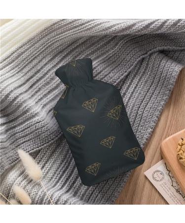Hot Water Bottle with Lid - Fallow Deer Pattern Rubber Bag for Pain Relief Cramps & Foot Warmer | Hot & Cold Therapy - International Shipping - Buy Online on GoSupps.com
