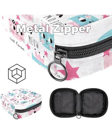 Cute Cat Crown Women's Band Storage Bag | Large Capacity Menstrual Cup & Makeup Organizer for Travel - Buy Online on GoSupps.com