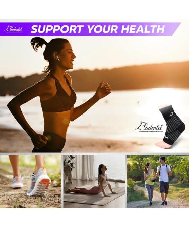 Adjustable Ankle Brace for Men & Women - Comfortable Support Strap for Sprains Plantar Fasciitis & Achilles Tendonitis Relief | International Shipping - Buy Online on GoSupps.com