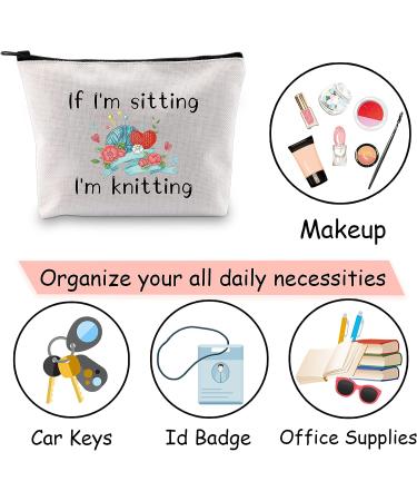 JXGZSO Funny Knitting Cosmetic Bag - Perfect Gift for Crochet Lovers - Buy Online on GoSupps.com