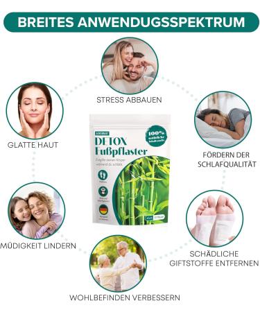 Loverika Detox Foot Pads - Enhanced Recipe 100% Natural Ingredients Boost Energy & Well-Being | 10 Pieces for Cleansing & Detoxification - Buy Online on GoSupps.com