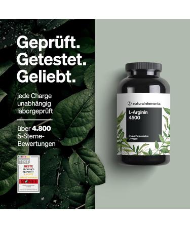 L-Arginine 365 Vegan Capsules | 4500mg Plant-Based L-Arginine HCL | High-Dose 3750mg | Made in Germany | International Shipping - Buy Online on GoSupps.com