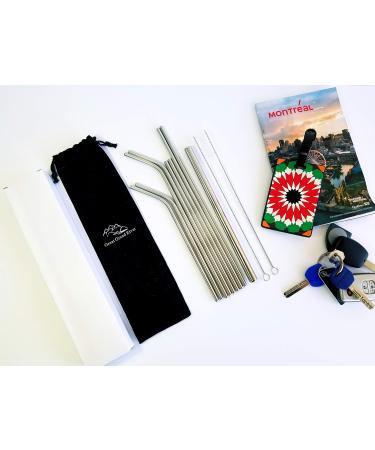 Stainless Steel Straws FDA-Approved Ultra Long 8.5'' and 10.5'' Drinking Metal Straws for 20oz 30oz Stainless Tumblers Rumblers Cold Beverage - GGR (Set of 9) - Buy Online on GoSupps.com