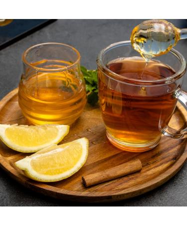 ZYANNA Honey Lemon Green Tea - Premium Indian Loose Leaf Green Tea (3.53oz) | 100% Natural Refreshing Blend with Honey Extract & Lemon Peels | 50 Cups - Buy Online on GoSupps.com