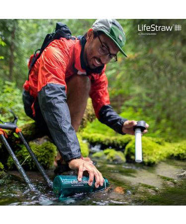 LifeStraw Go Bottle 2-Stage with Integrated 1 000 Liter LifeStraw Filter and Activated Carbon  Green  22oz Green 22oz - Buy Online on GoSupps.com