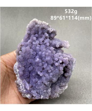 Gemstones and Crystals Natural Grape Agate Specimen Stones and Crystals Crystals Quartz Gemstones Reiki Crystal Stone 532g - Buy Online on GoSupps.com