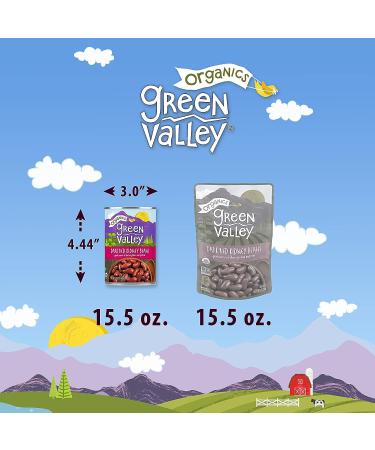 Green Valley Organics Dark Red Kidney Beans | Certified Organic | Mild Taste & Firm Texture | Good Source of Fiber & Protein | 15.5 oz (Pack of 4) - Buy Online on GoSupps.com