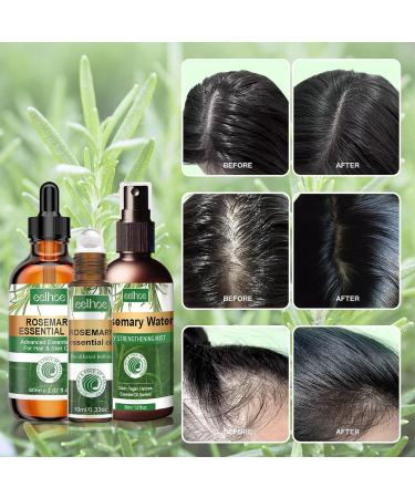 Rosemary Essential Oil Gift Set | Organic Growth Treatment & Hydrating Water Spray for Scalp & Hair Loss - Buy Online on GoSupps.com