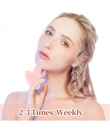 KONGDY Gua Sha Facial Tools - Natural Jade & Rose Quartz for Lymphatic Drainage Jawline Shaping & Wrinkle Reduction Perfect Gifts for Radiant Skin - Buy Online on GoSupps.com