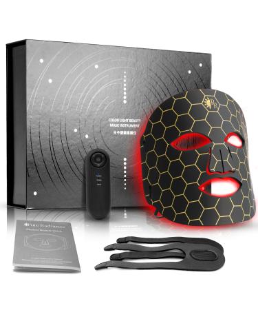 LED Red Light Therapy Mask for Face 7 Color Modes Portable and Rechargable Reduce Wrinkles Smooth Skin Infrared Light Skin Rejuvenation