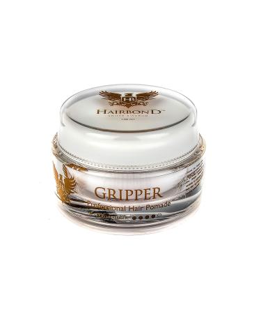 Hairbond United Kingdom Gripper Professional Hair Pomade (100ml) mens deluxe water based hair styling product for men MEDIUM HOLD and HIGH SHINE FINISH 100 ml (Pack of 1) Gripper Pomade