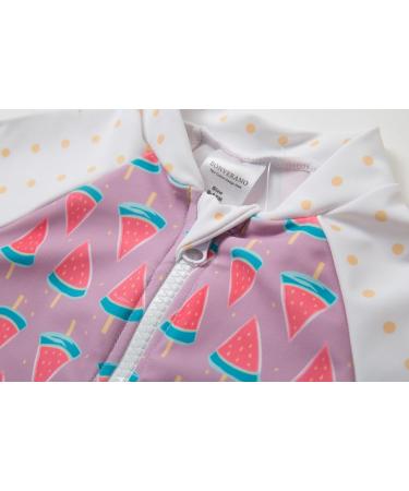 Bonverano Baby Girls UPF 50+ Sunsuit with Sun Cap, Watermelon, 2 Years - Buy Online on GoSupps.com