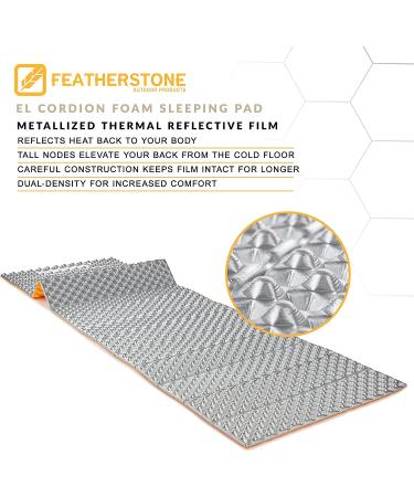 Featherstone Outdoor El Cordion Insulated Sleeping Pad R-Value 2.1 - Ultralight Mat for Backpacking and Camping (Marigold) - Buy Online on GoSupps.com