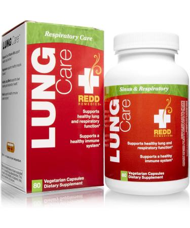 Redd Remedies Lung Care Respiratory & Immune Support Capsules - 80 Count - Buy Online on GoSupps.com