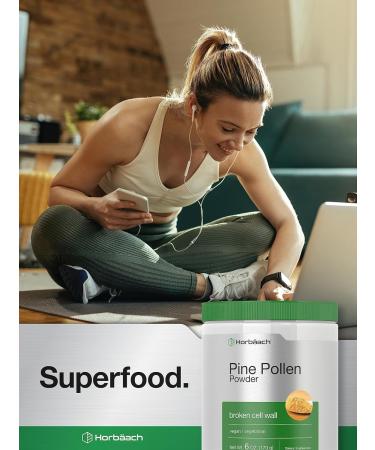 Horb ach Pine Pollen Powder | 6 Ounce | Nature's Superfood | Non-GMO Vegetarian Gluten Free Supplement - Buy Online on GoSupps.com