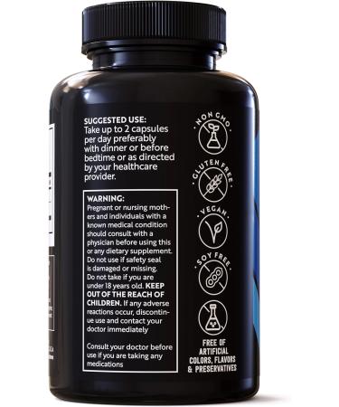 Apigenin with L Theanine supplement - 500mg - Apigenin Supplement for Sleep Relaxation & Mood - Powerful Bioflavonoid & Antioxidants Found in Chamomile Tea - 120 Vegan caps. NON- GMO. Made in USA - Buy Online on GoSupps.com