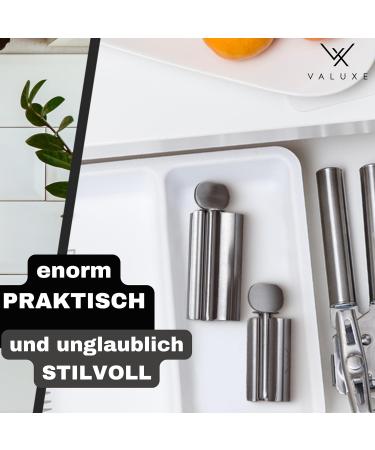 Valuxe Premium Tubenquetscher 2x Small - Stainless Steel Toothpaste Expressor - Effective Tube Press - Includes Hanging Off - Perfect for Complete Expression - 2 Set Small - Buy Online on GoSupps.com