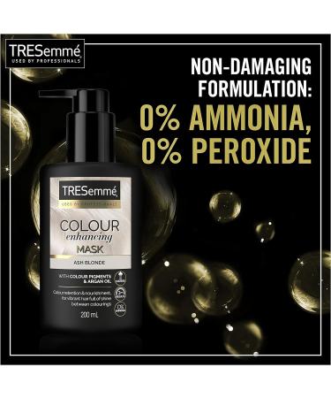 TRESemm Ash Blonde Colour Enhancing Hair Mask with colour pigments & argan oil for a vibrant colour with brilliant shine between colourings 200 ml Yellow - Buy Online on GoSupps.com