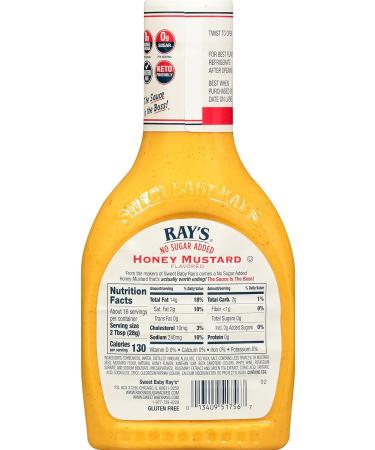 Sweet Baby Ray's No Sugar Added Honey Mustard Dipping Sauce (Pack of 3, 16 Fl Oz) - Buy Online on GoSupps.com