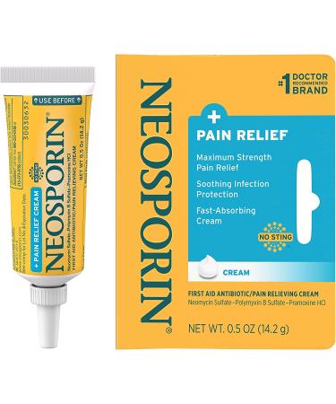 Neosporin Maximum-Strength Pain Relief Antibiotic Ointment 0.5oz (Pack of 2) - Buy Online on GoSupps.com