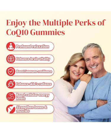 2 Pack CoQ10 Gummies 250mg with Omega-3 Vitamin B3 Zinc & Magnesium | High Absorption Antioxidant Supplement - 120 Orange Flavored Gummies - Buy Online on GoSupps.com